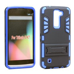 LG Tribute 5 K7 Hard Shield Hybrid Case (Blue)